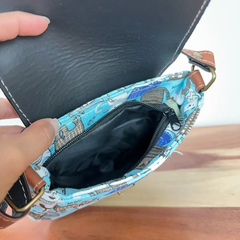 New Small Crossbody bag with cat‎ prints